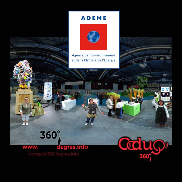 360 degrés stand digital interactif ADEME aquitaine foire internationale de bordeaux réalisation Adrien DUQUESNEL